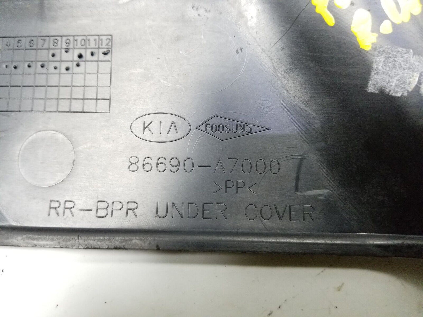 14 15 16 Kia Forte Rear Bumper Under Cover Driver Side Left 86690a7000 OEM 73k