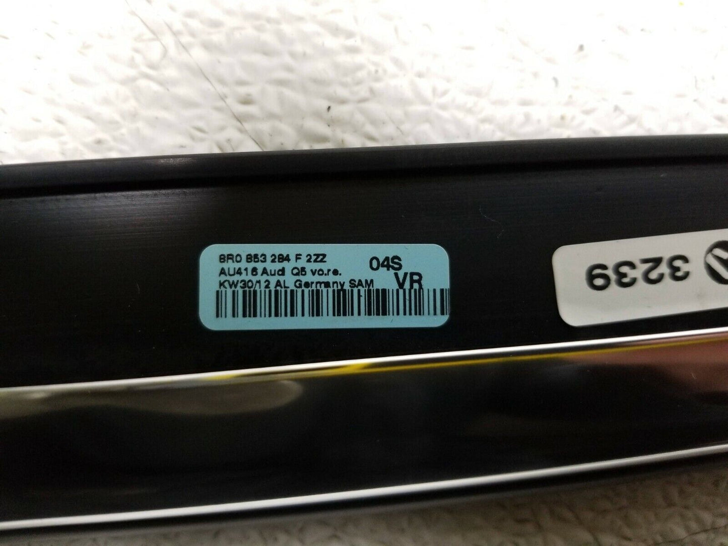 10 11 12 Audi Q5 Front Rigth Pass Door Window Belt Seal Molding OEM 72k Miles