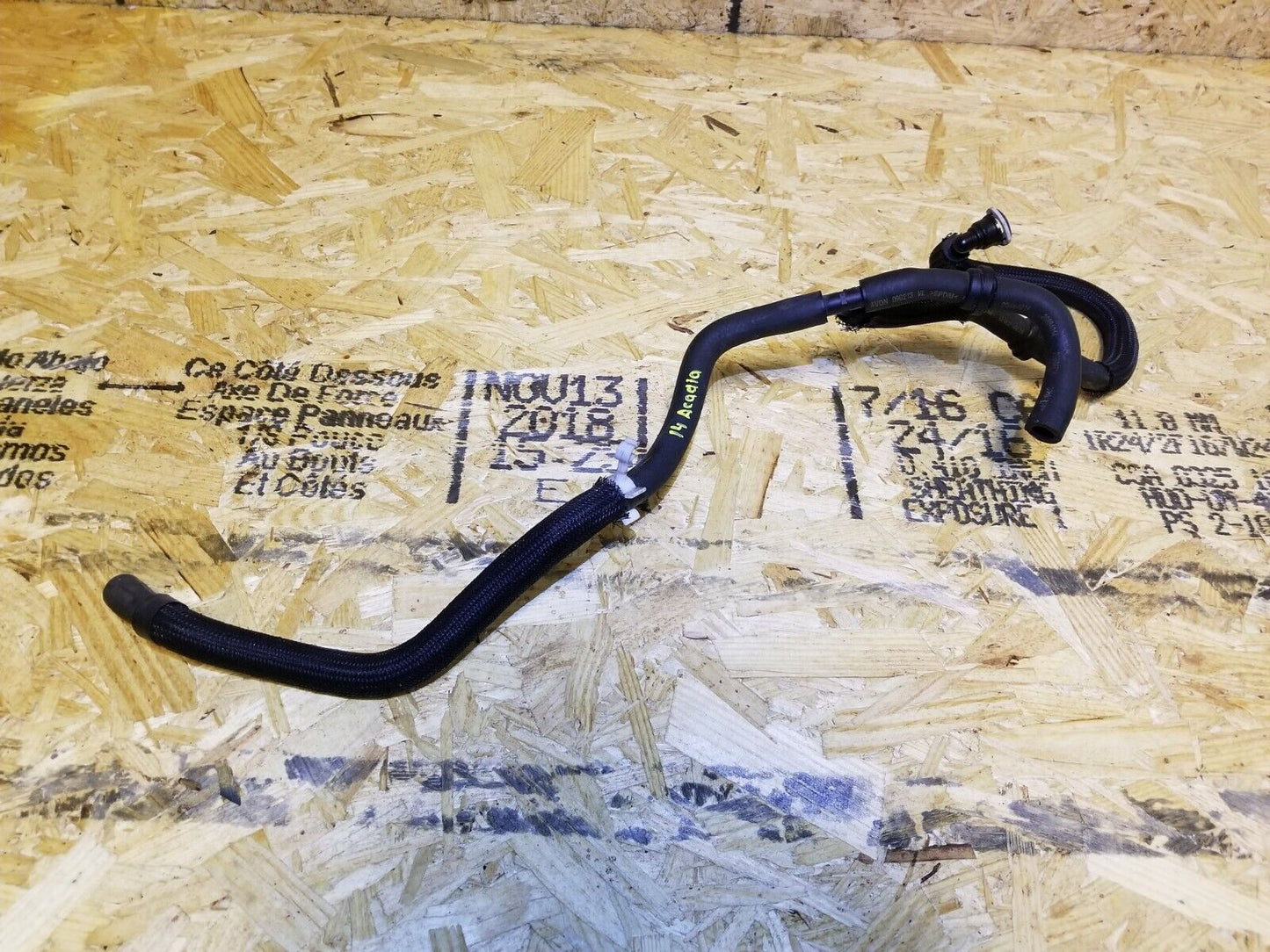 13 14 15 GMC Acadia AC Heater Inlet Hose Line Pipe OEM