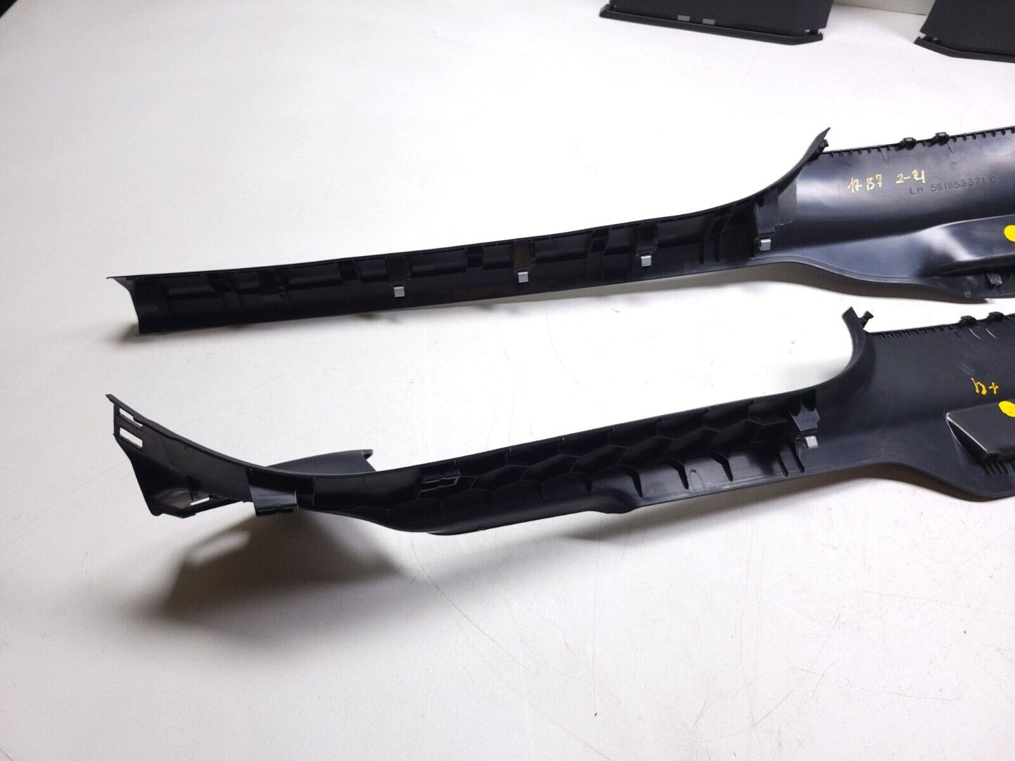 12-19 Volkswagen Passat Left & Right B Pillar Trim Cover & Scuff Plate 4pcs OEM