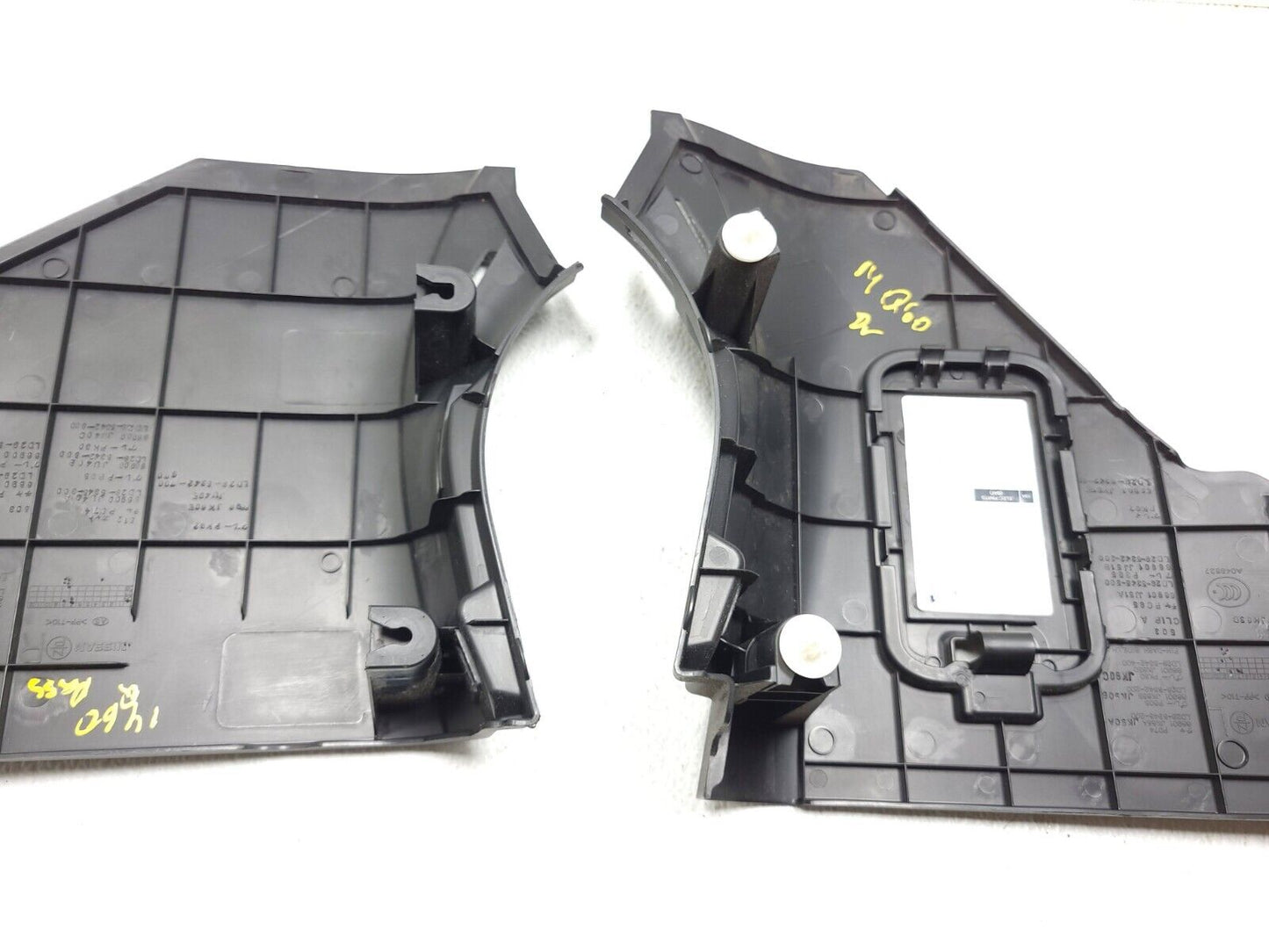 2014 2015 Infiniti Q60 Coupe Kick Panel Trim Cover Left & Right 2pcs OEM