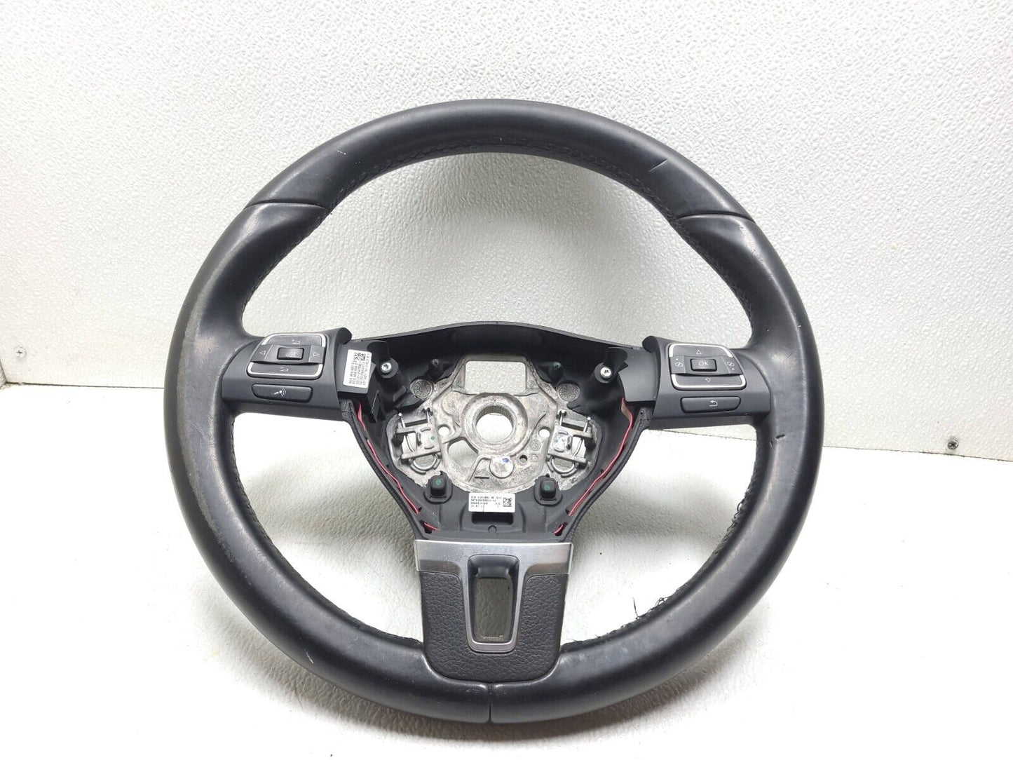 09 10 11 12 Volkswagen Cc Steering Wheel Black Leather OEM