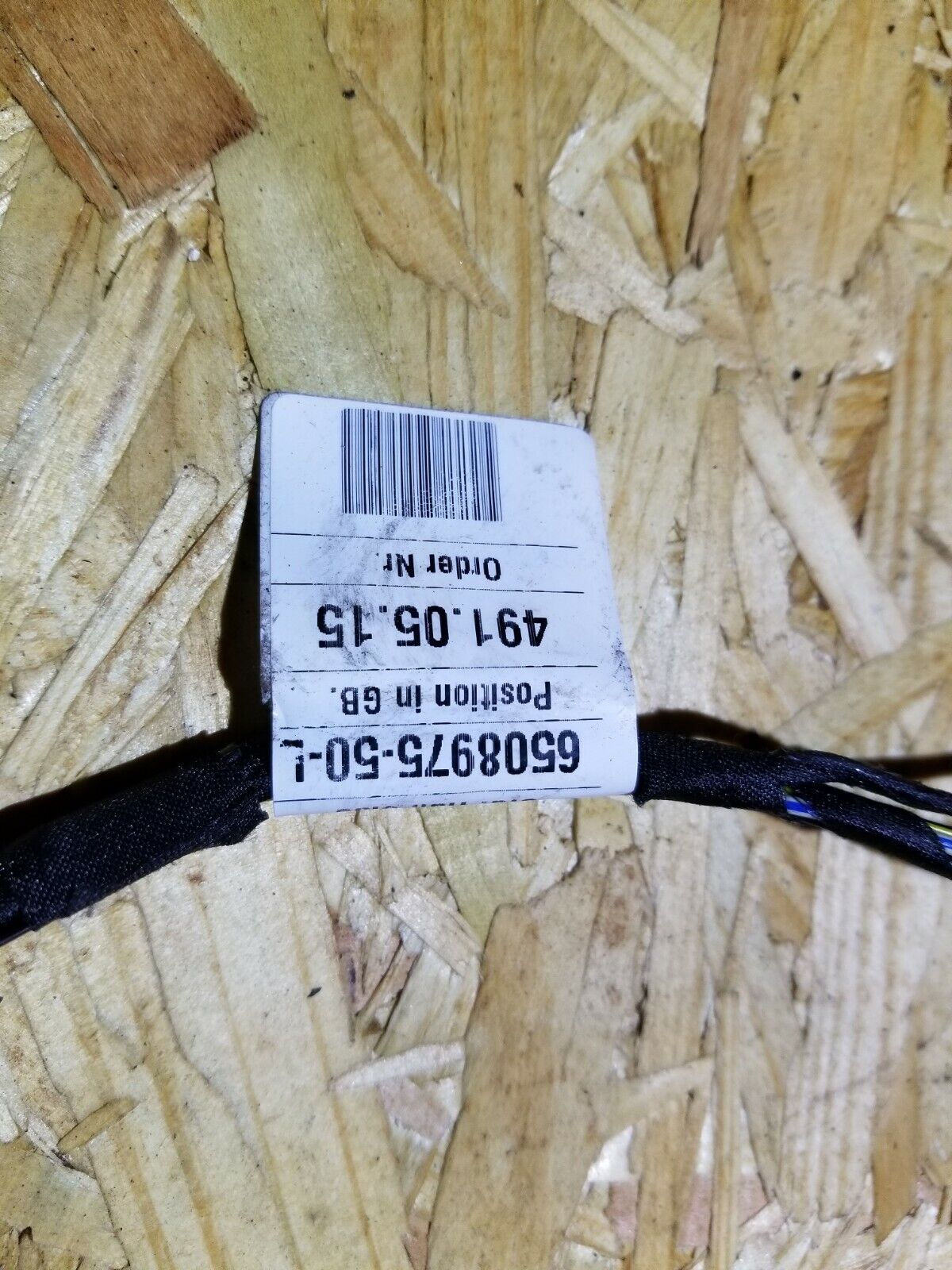 04 05 06 07 BMW 530xi E60 Rear Door Wire Harness Driver Side Left OEM