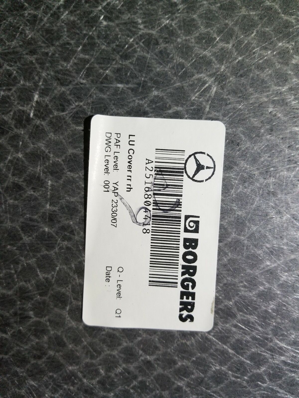 07 08 09 10 Mercedes-benz R350 Floor Panel 4pcs OEM