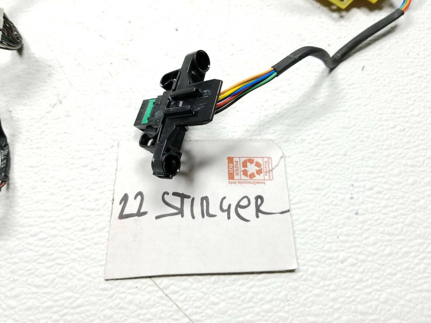 21 22 Kia Stinger 3.3l Right Pass Headlight Wire Harness OEM 312 Miles