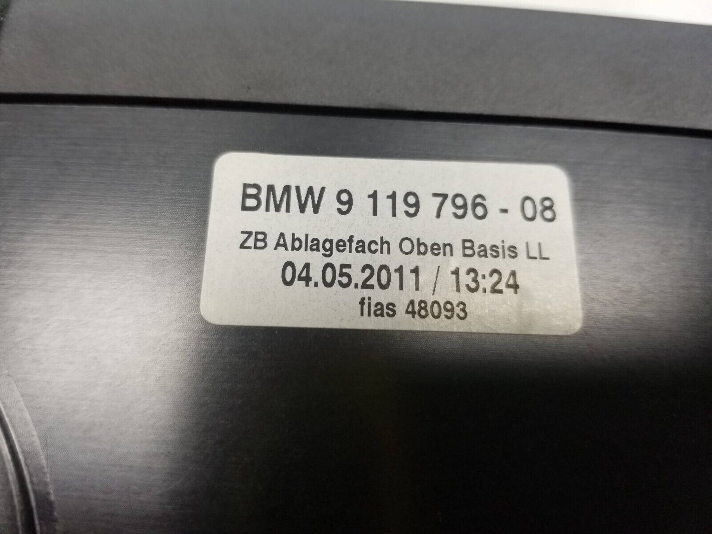 09 10 11 12 BMW 750li Front Right Passenger Dashboard Storage Tray OEM