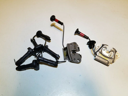 13 14 15 Subaru Xv Crosstrek Rear Seat Fold Lock & Headrest Guides OEM 86k