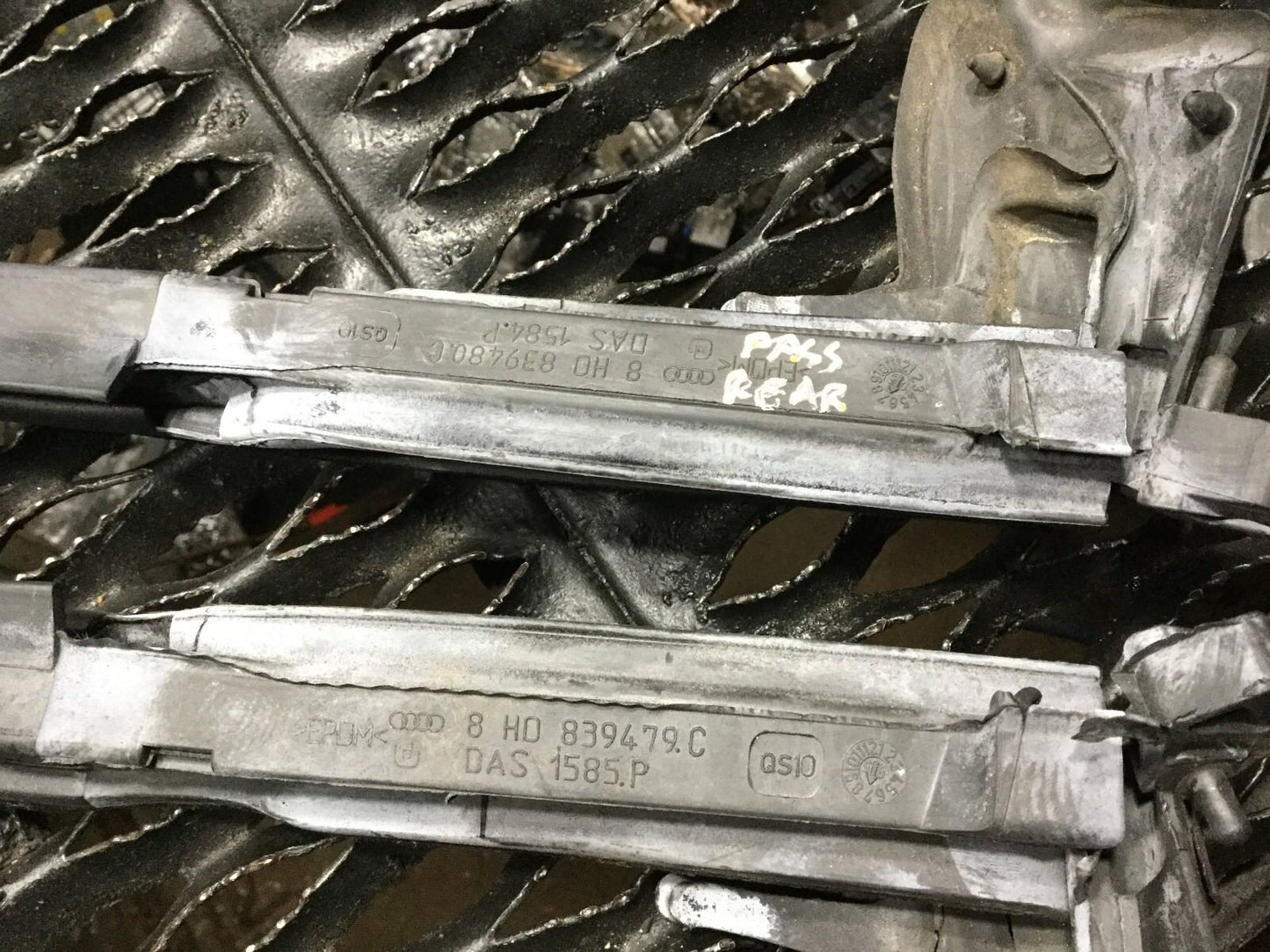 03 04 05 06 Audi A4 B6 Cabrio Inner Window Slot Seal Trim Left & Right Pair OEM