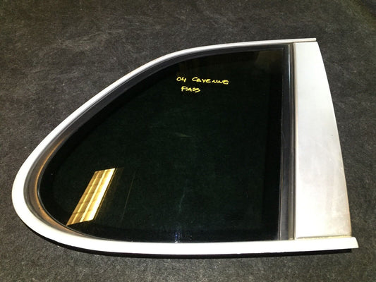 03 04 05 06 Cayenne Porsche Rear Right Pass Side Quarter Window Glass OEM