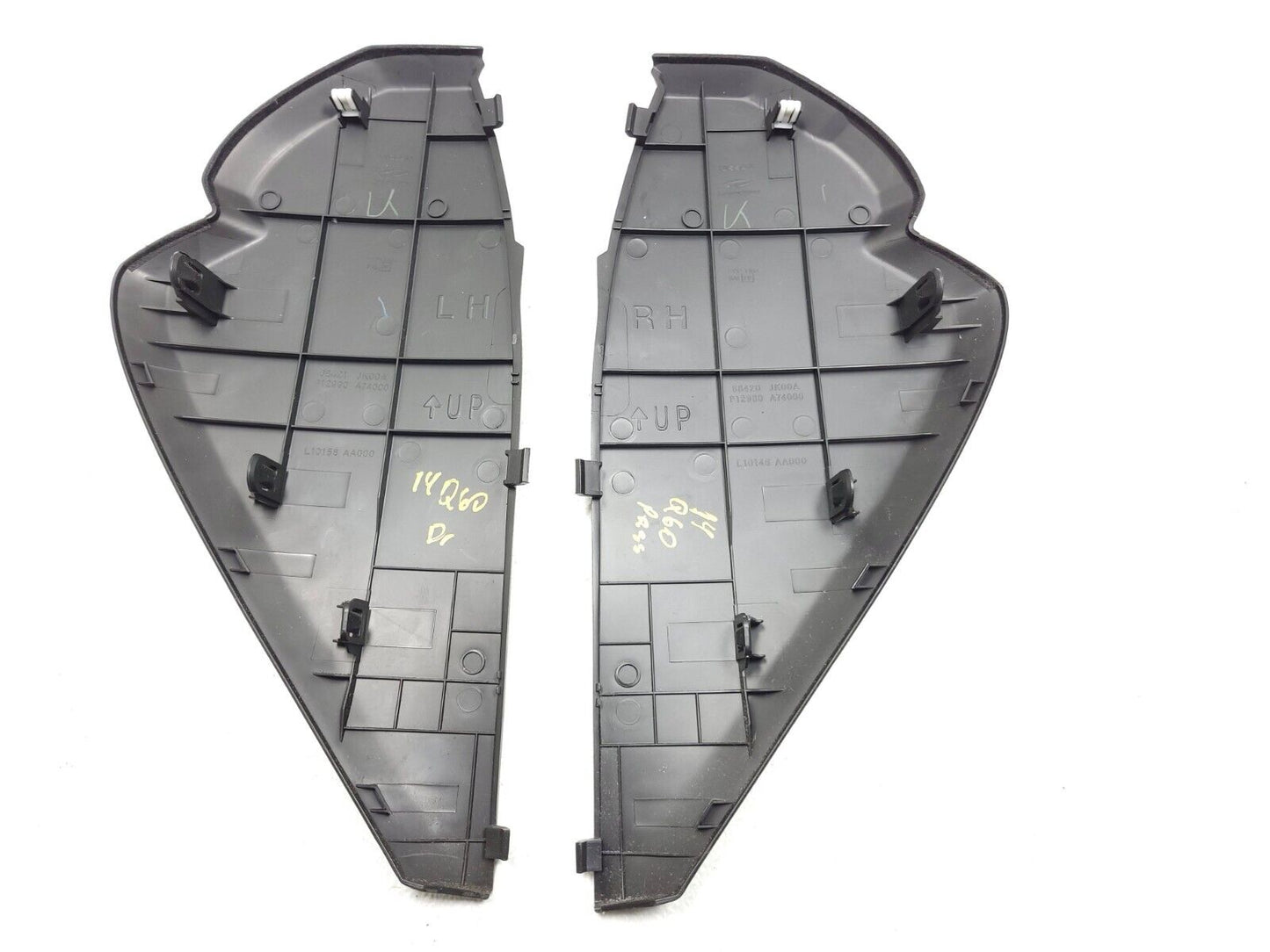2014 2015 Infiniti Q60 Coupe Dash End Cap Cover Left & Right 2pcs OEM