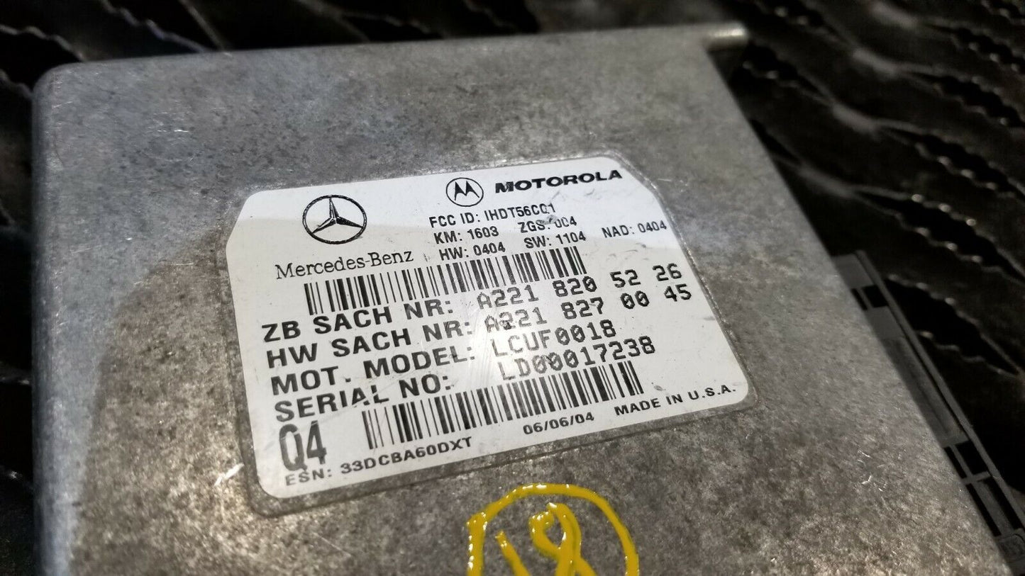 03 - 06 Mercedes W209 Clk500 Motorola Phone Comunication Voice Module OEM N18