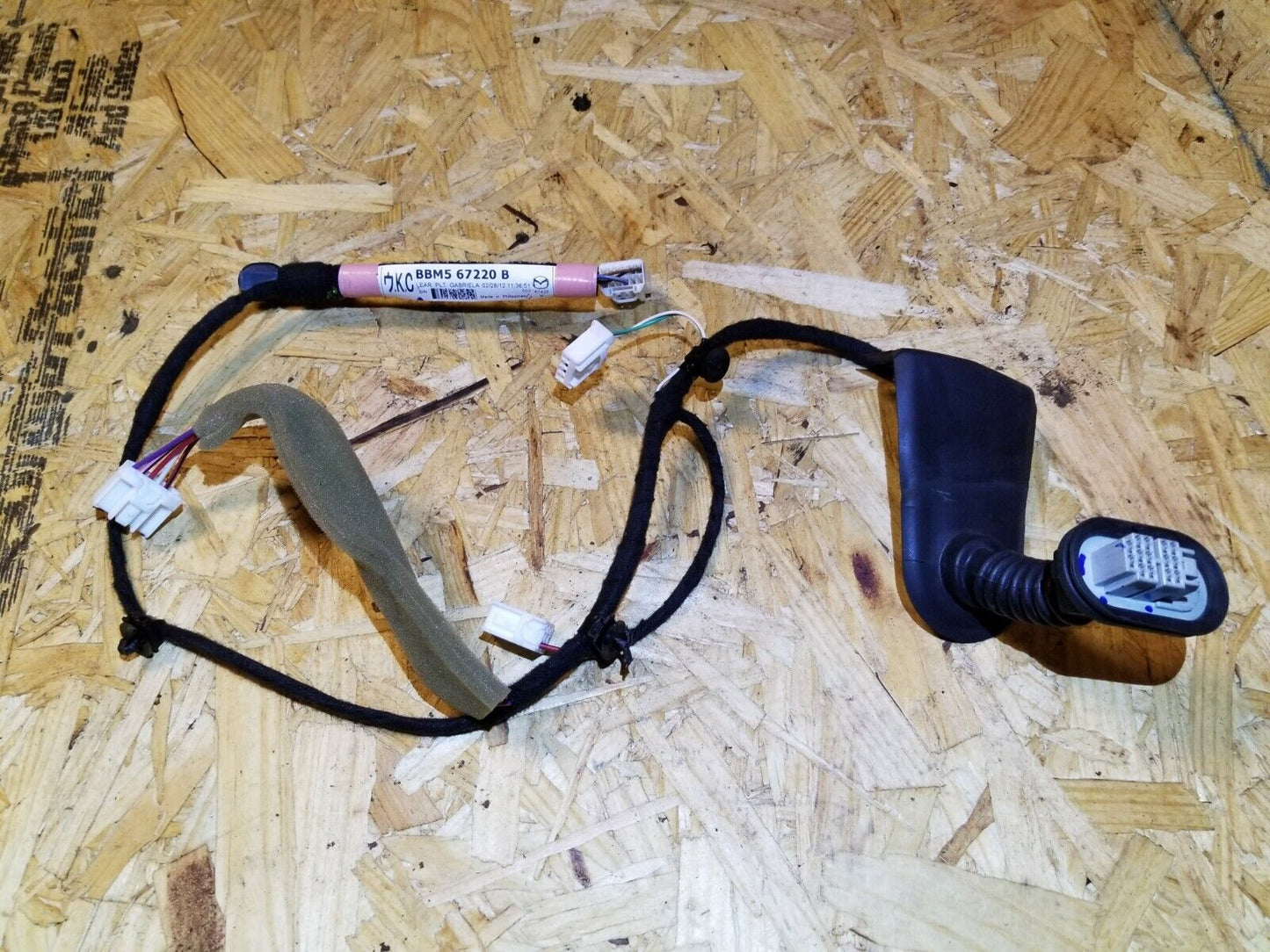 10 11 12 13 Mazda 3 Sedan Rear Left Driver Door Wire Harness OEM