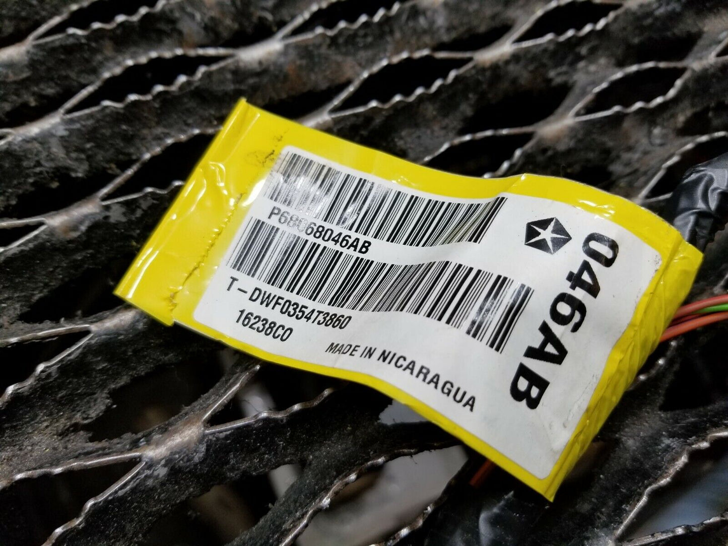 14 2014 Dodge Grand Caravan Front Right Passenger Door Wire Harness OEM