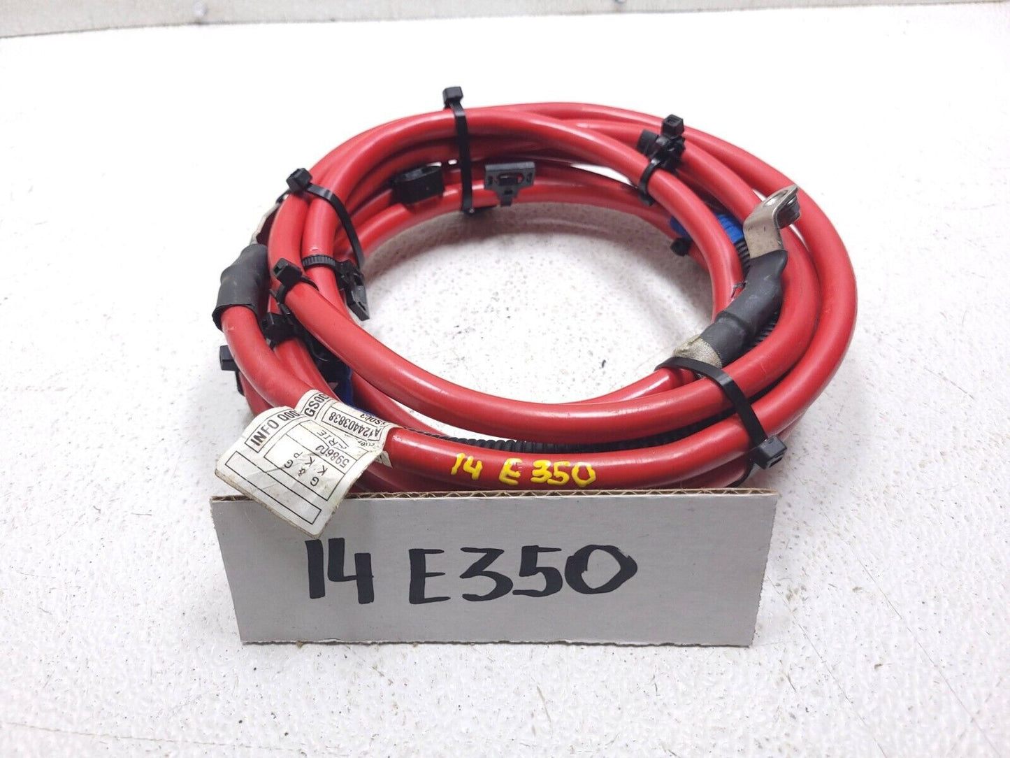 11 - 16 Mercedes E350 W212 Positive Battery Cable Wire A2124403838 OEM