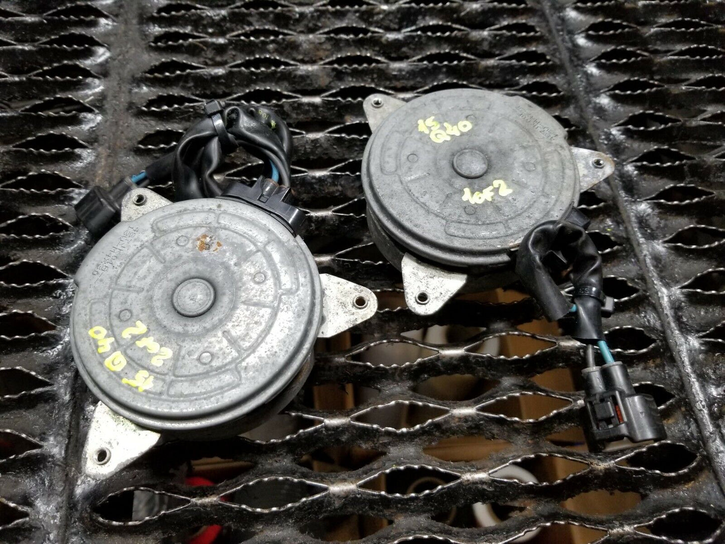 14 15 Infiniti Q40 Radiator Cooling Fan Motor 2pcs OEM