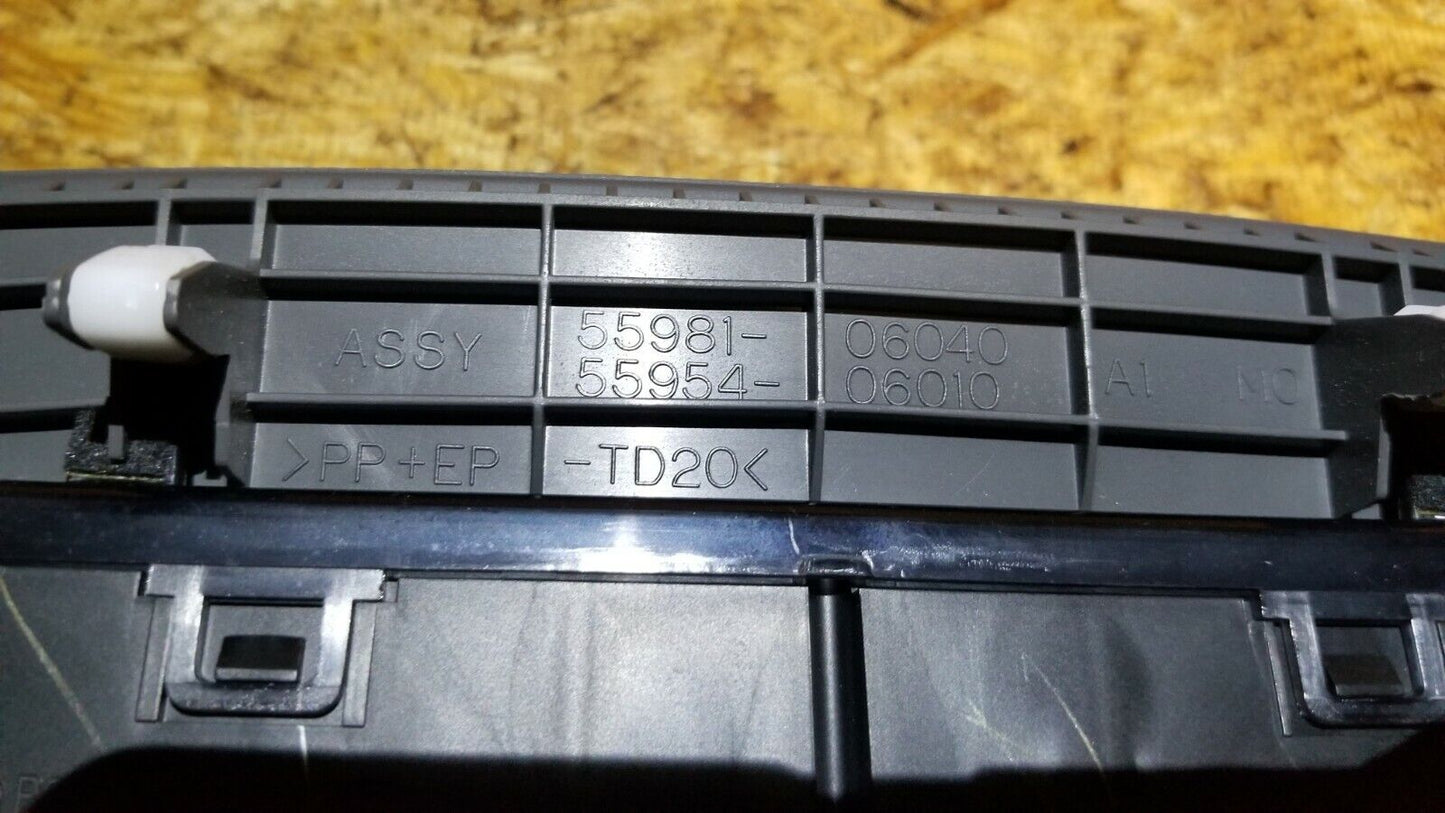 09 10 11 Toyota Camry Digital Clock Bezel Dash Defroster Trim Panel OEM