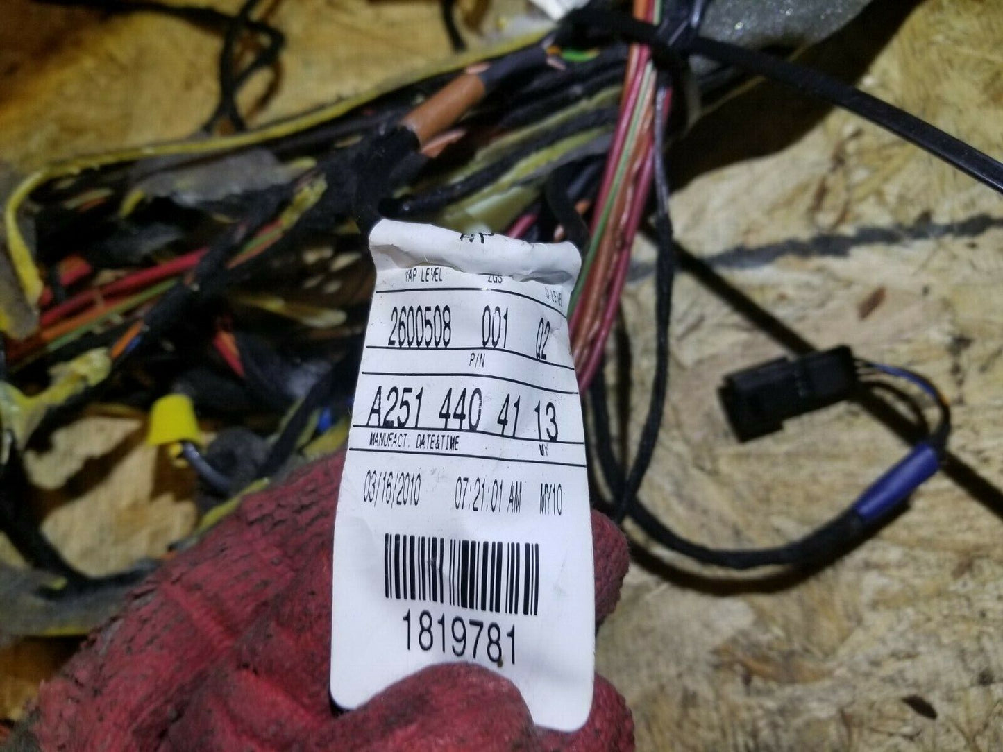 07 08 09 10 Mercedes-benz R350 Roof Headliner Wire Harness OEM