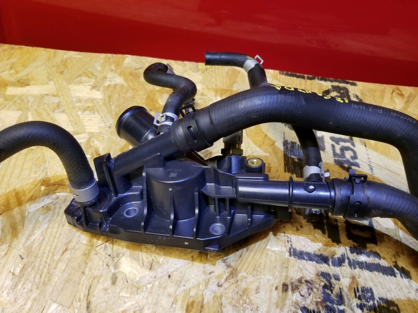 16 17 18 Nissan Sentra 1.8l Thrmostat Housing Outlet OEM 8k Miles
