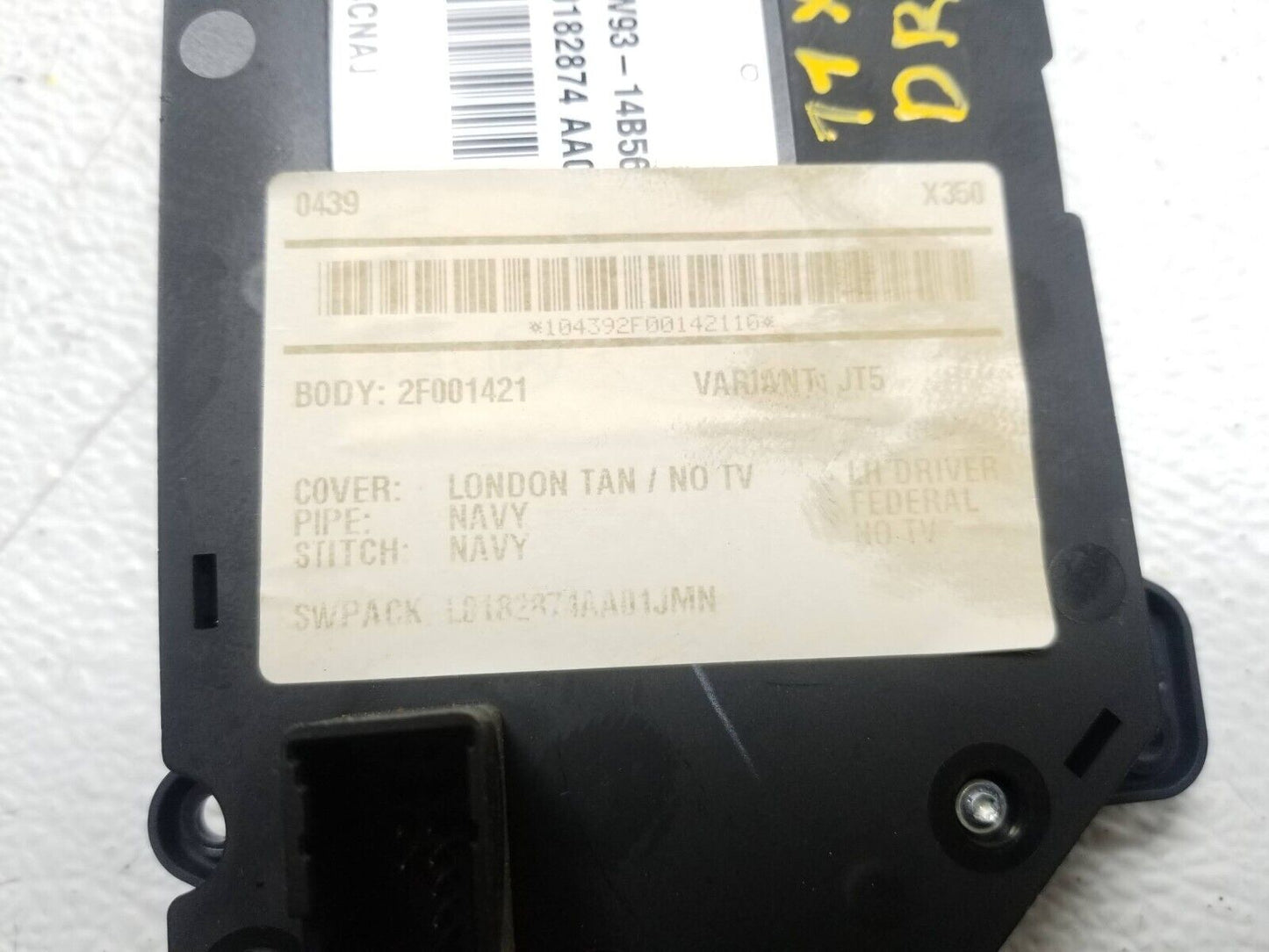 10 11 12 13 Jaguar XJ Front Driver Seat Adjust Switch Control OEM