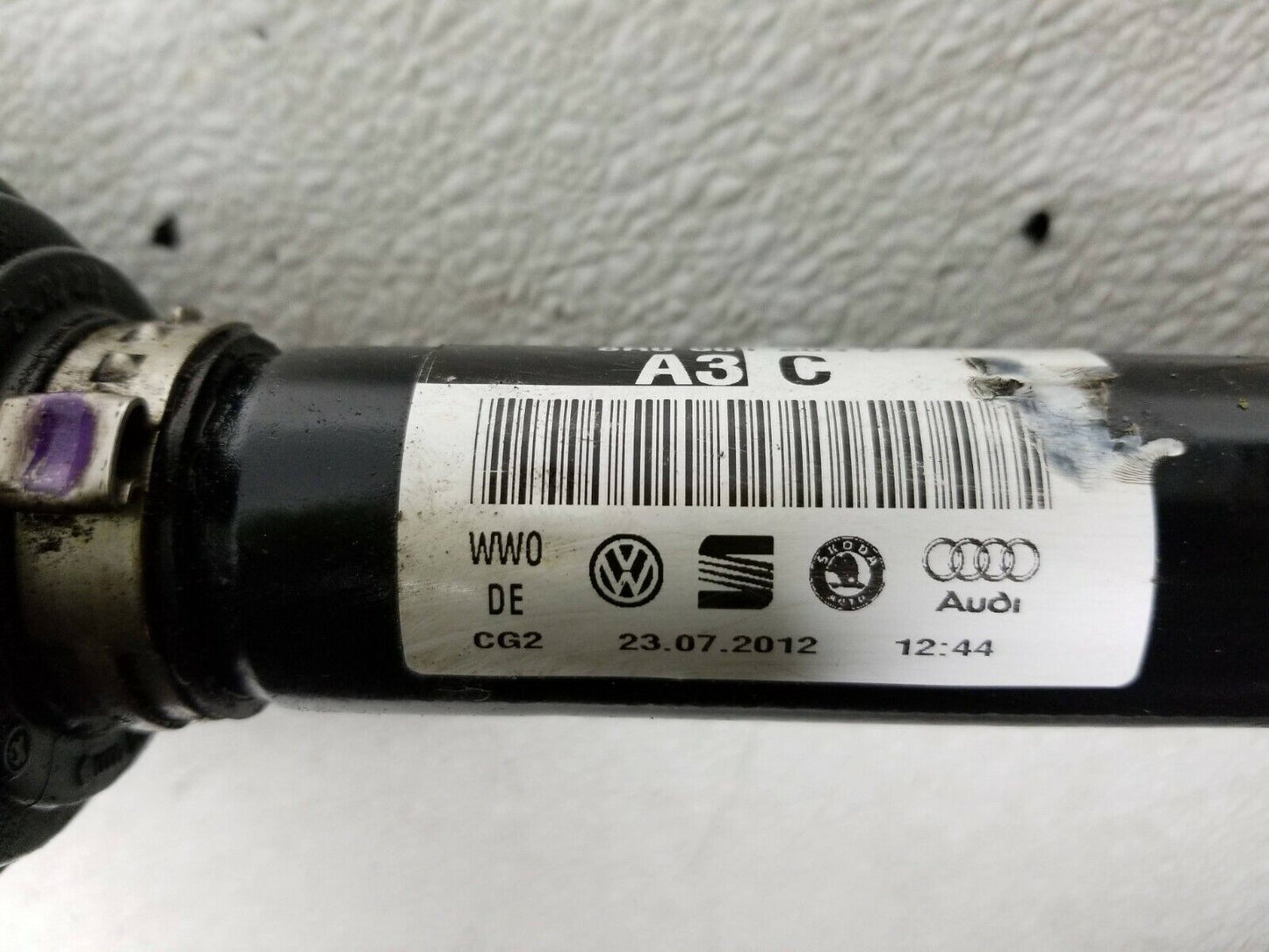 10 11 12 Audi Q5 Rear Right Axle Shaft Passenger Side OEM 72k