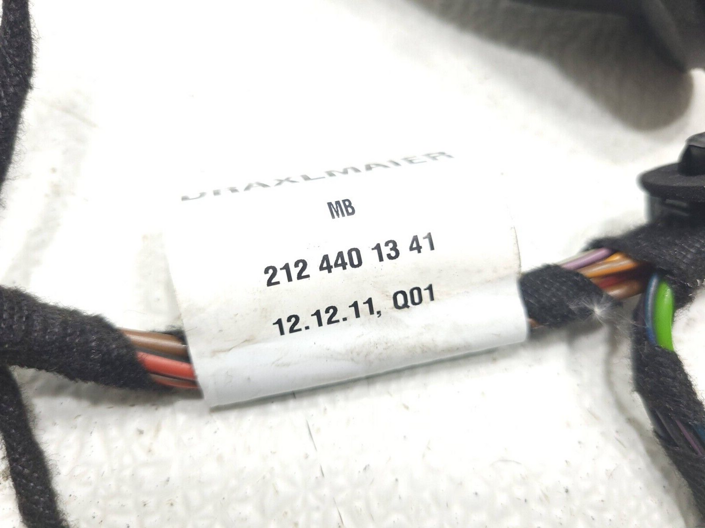 11 - 16 Mercedes E350 W212 Door Wire Harness Rear Right Passenger Side OEM