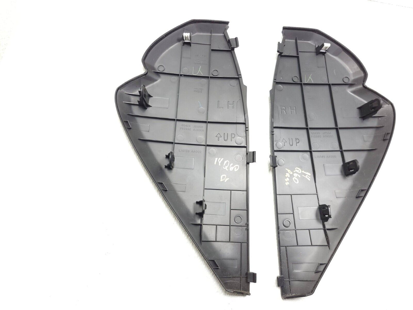 2014 2015 Infiniti Q60 Coupe Dash End Cap Cover Left & Right 2pcs OEM