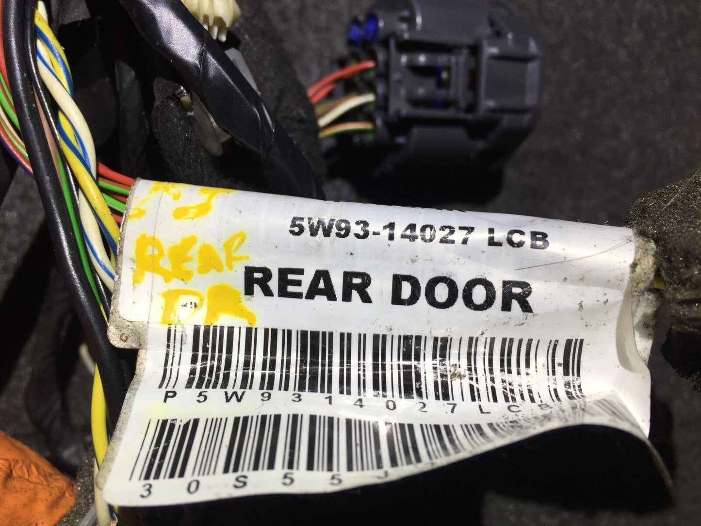 04 05 06 07 08 09 Jaguar Xj8 Rear Left Door Wire Wiring Harness OEM