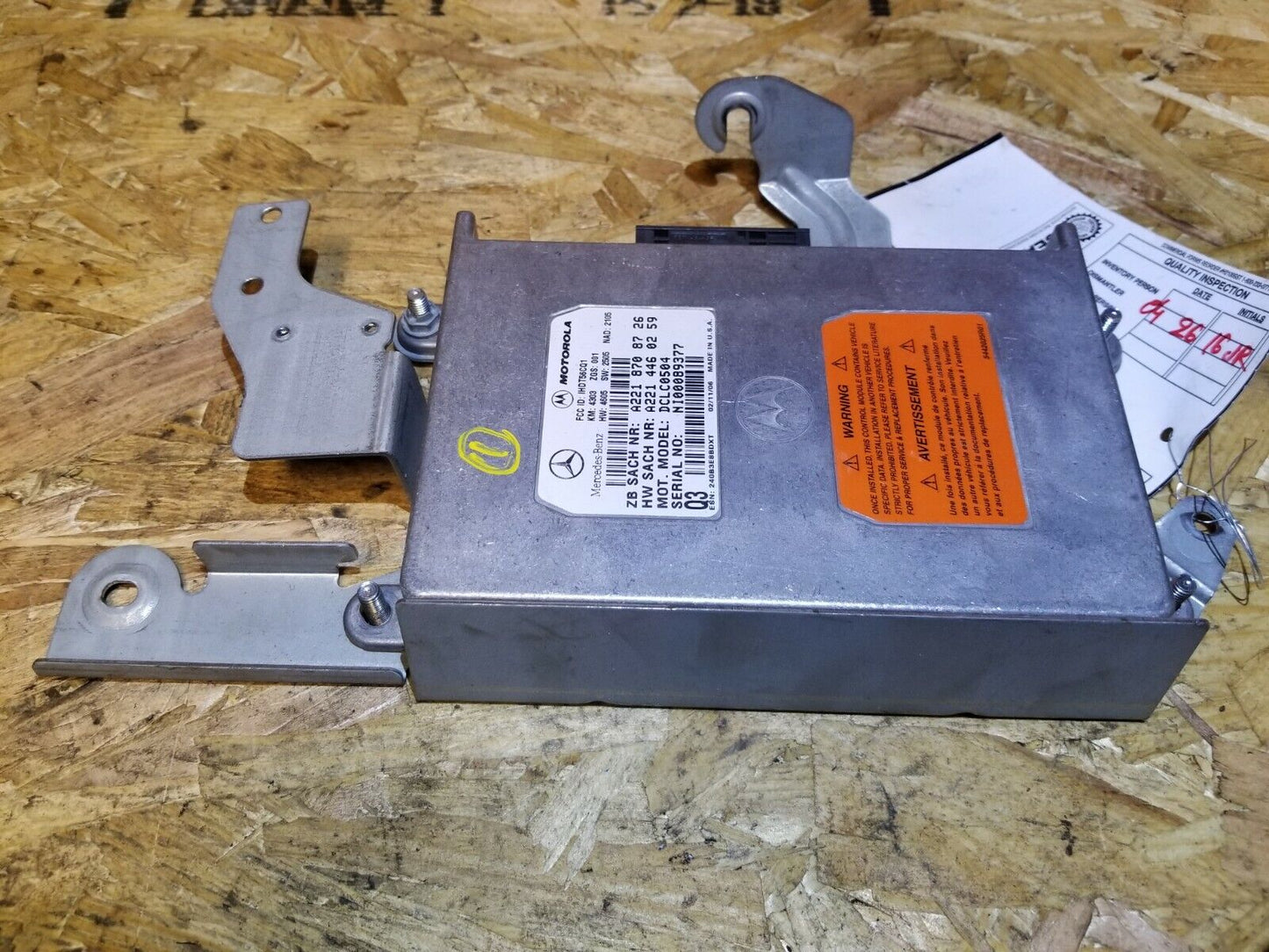 07 2007 Mercedes-benz S550 Communication Control Module A2218708726 OEM
