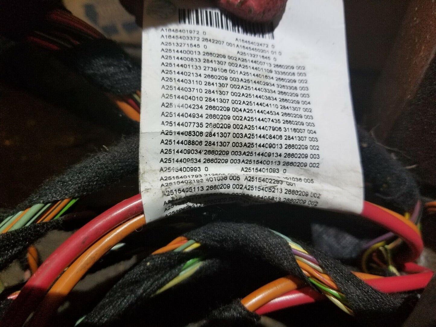 07 08 09 10 Mercedes-benz R350 Interior Body Wire Harness OEM