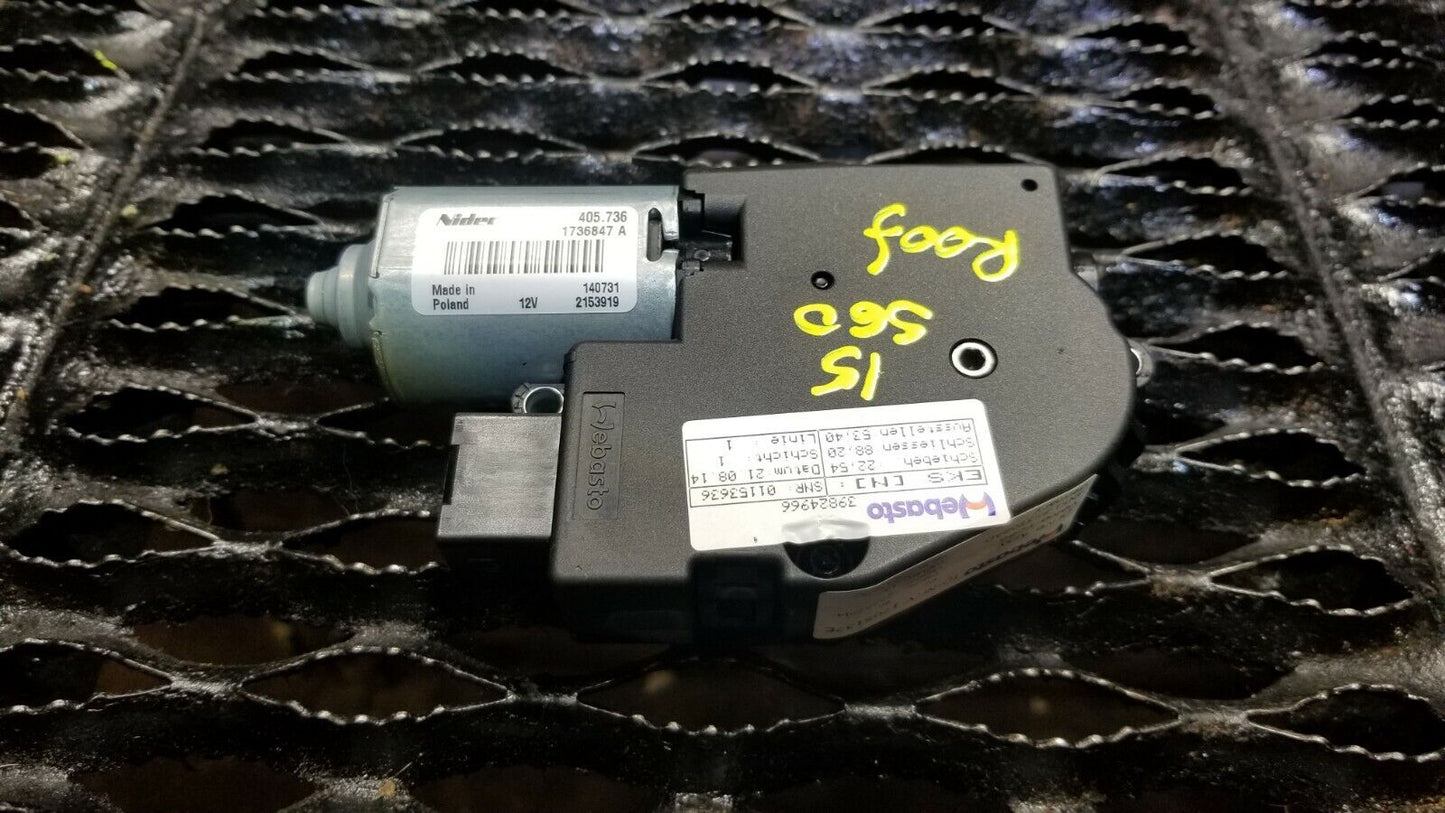 14 15 16 17 Volvo S60 Sun Roof Sunroof Motor 39824966 OEM 42k