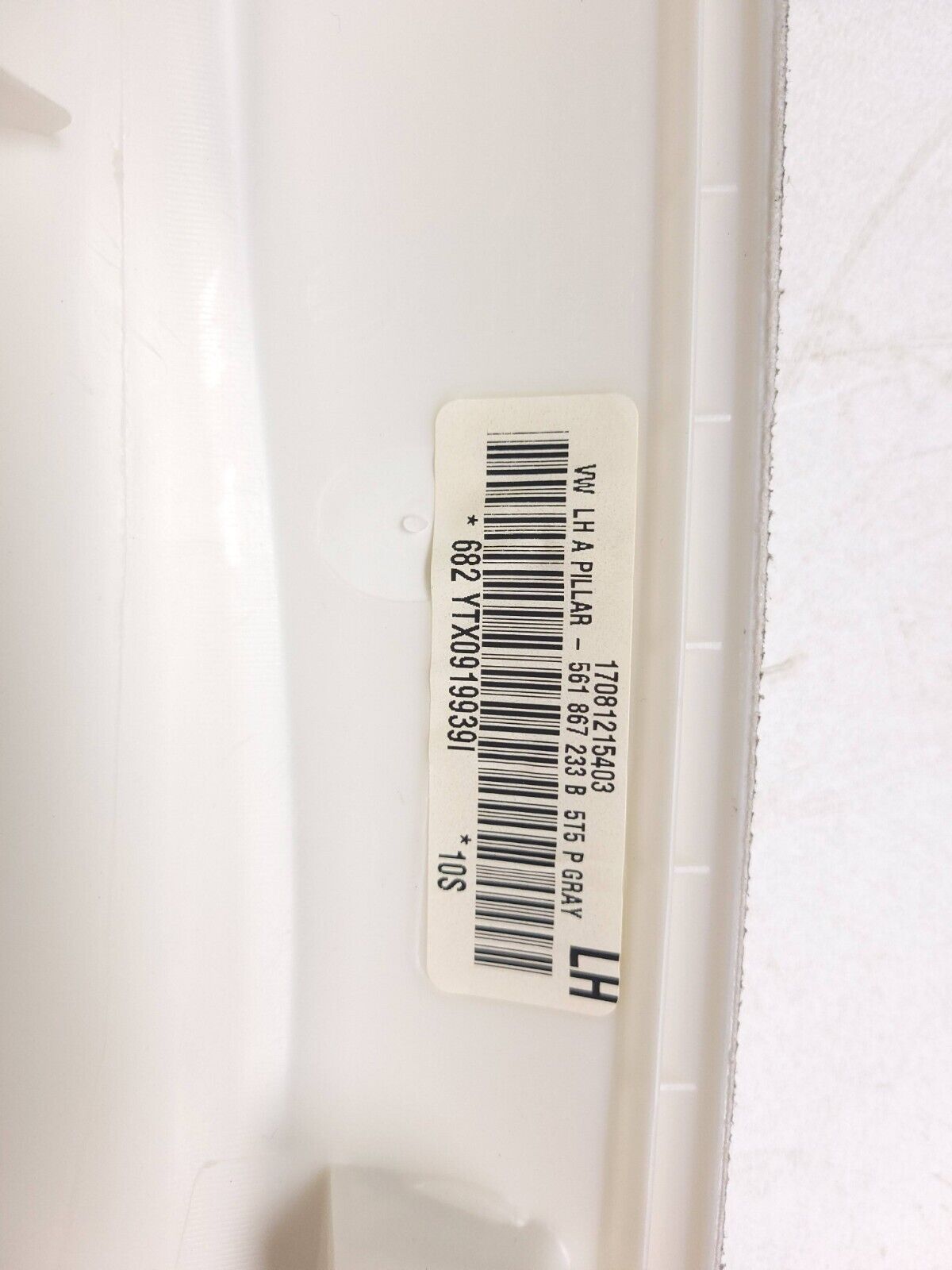 12-19 Volkswagen Passat A Pillar Trim Cover Driver Side Left OEM