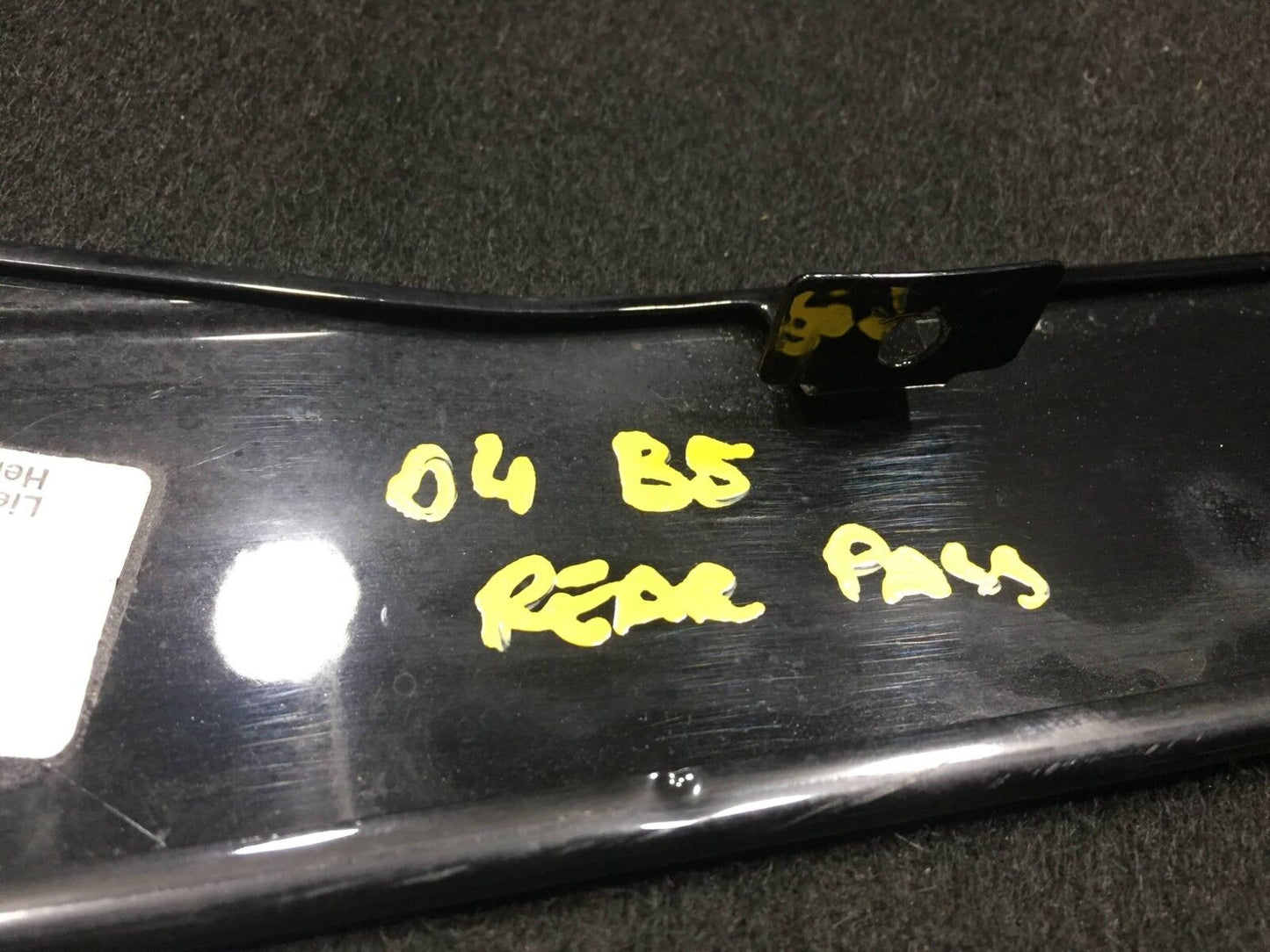 02-05 VW Passat Sedan Rear Right Pass Exterior Door Pillar C Trim OEM D23