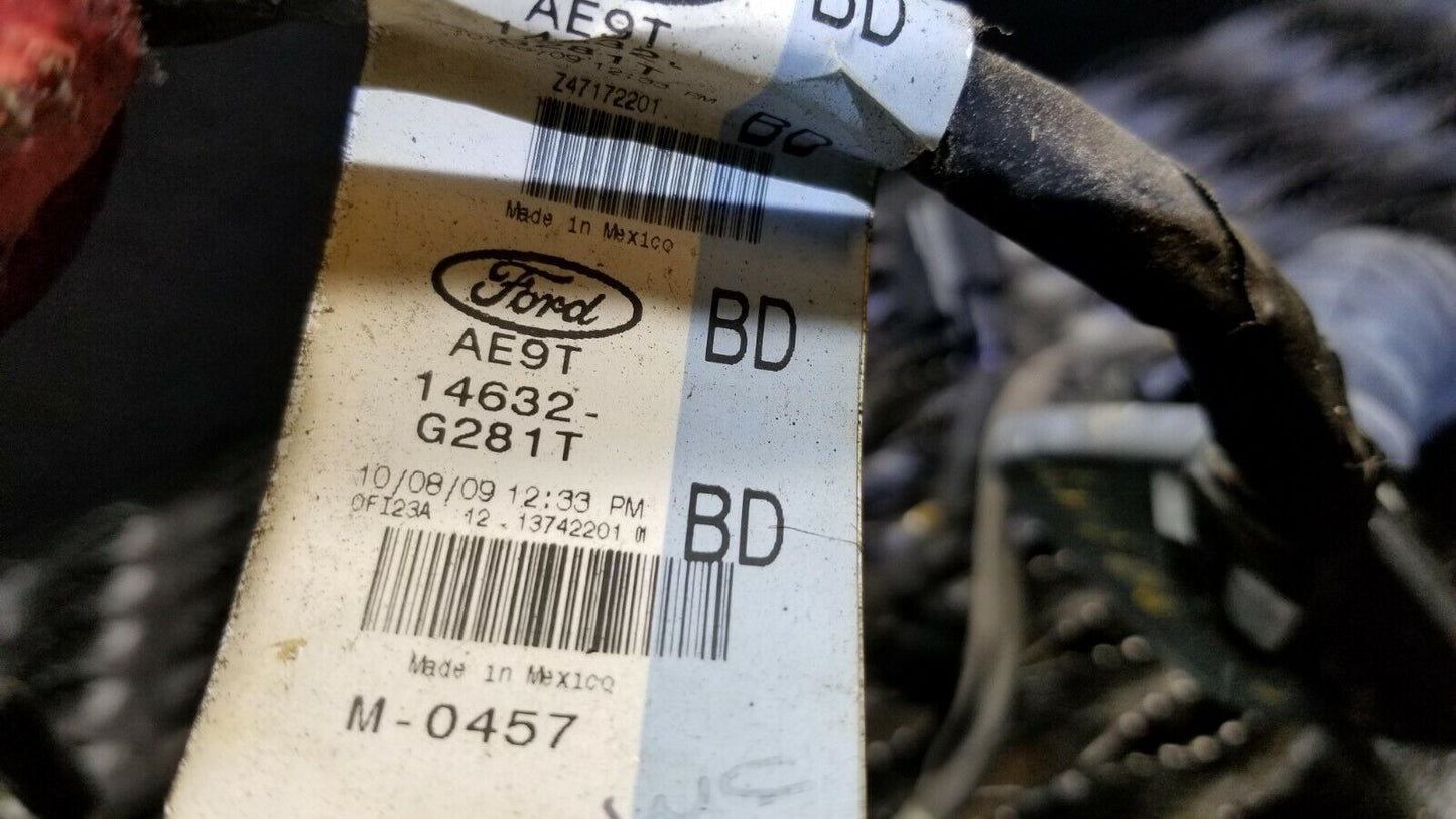 10 11 12 Lincoln MKT Rear Right Passenger Door Wire Harness OEM