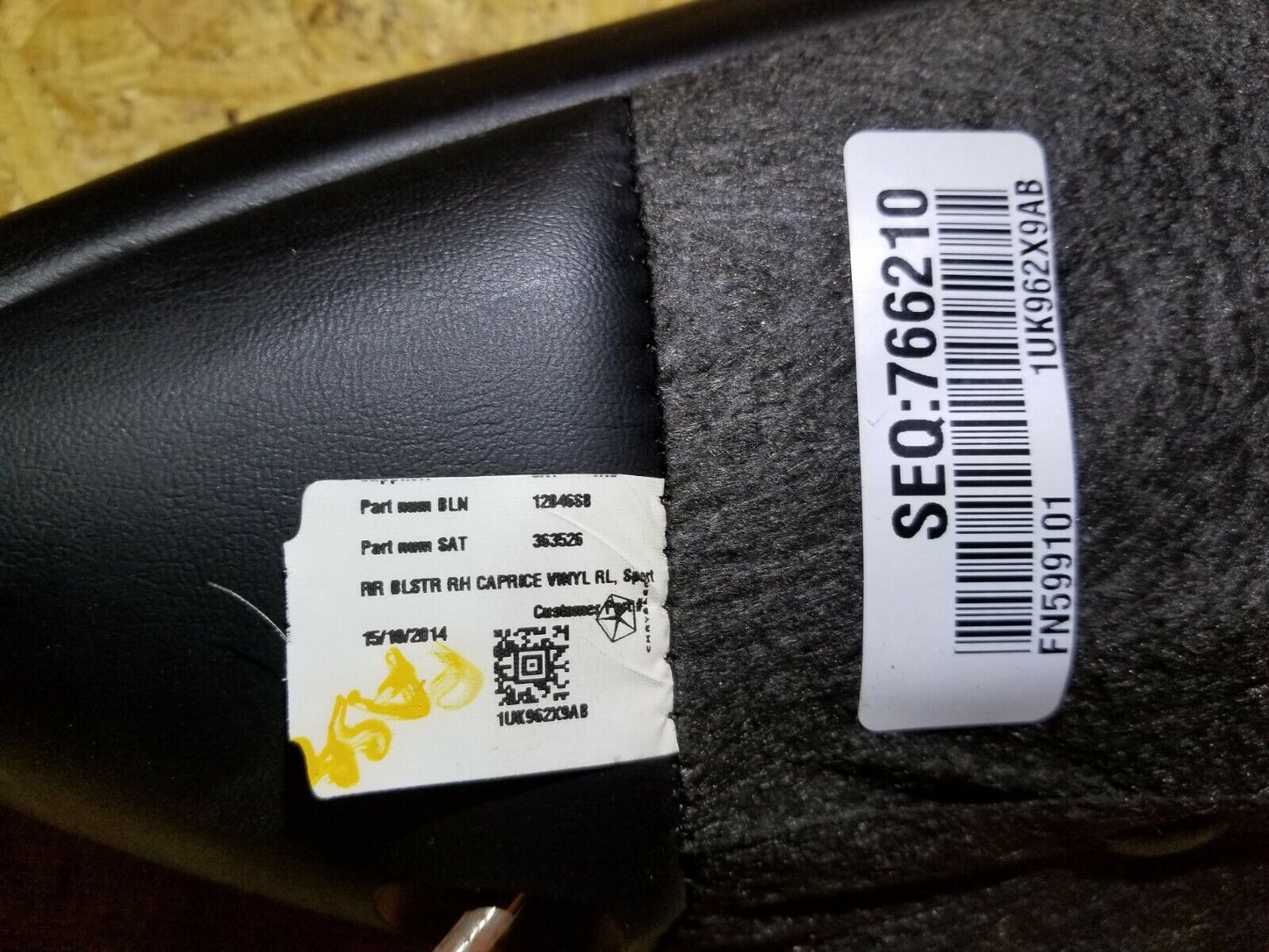 15 16 17 Chrysler 200s Rear Seat Bolster Pass & Driver Side (pair) OEM