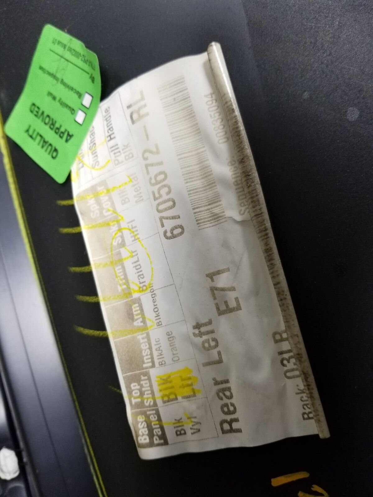 07 08 09 10 11 12 13 BMW X6 Rear Left Driver Side Door Panel Trim OEM