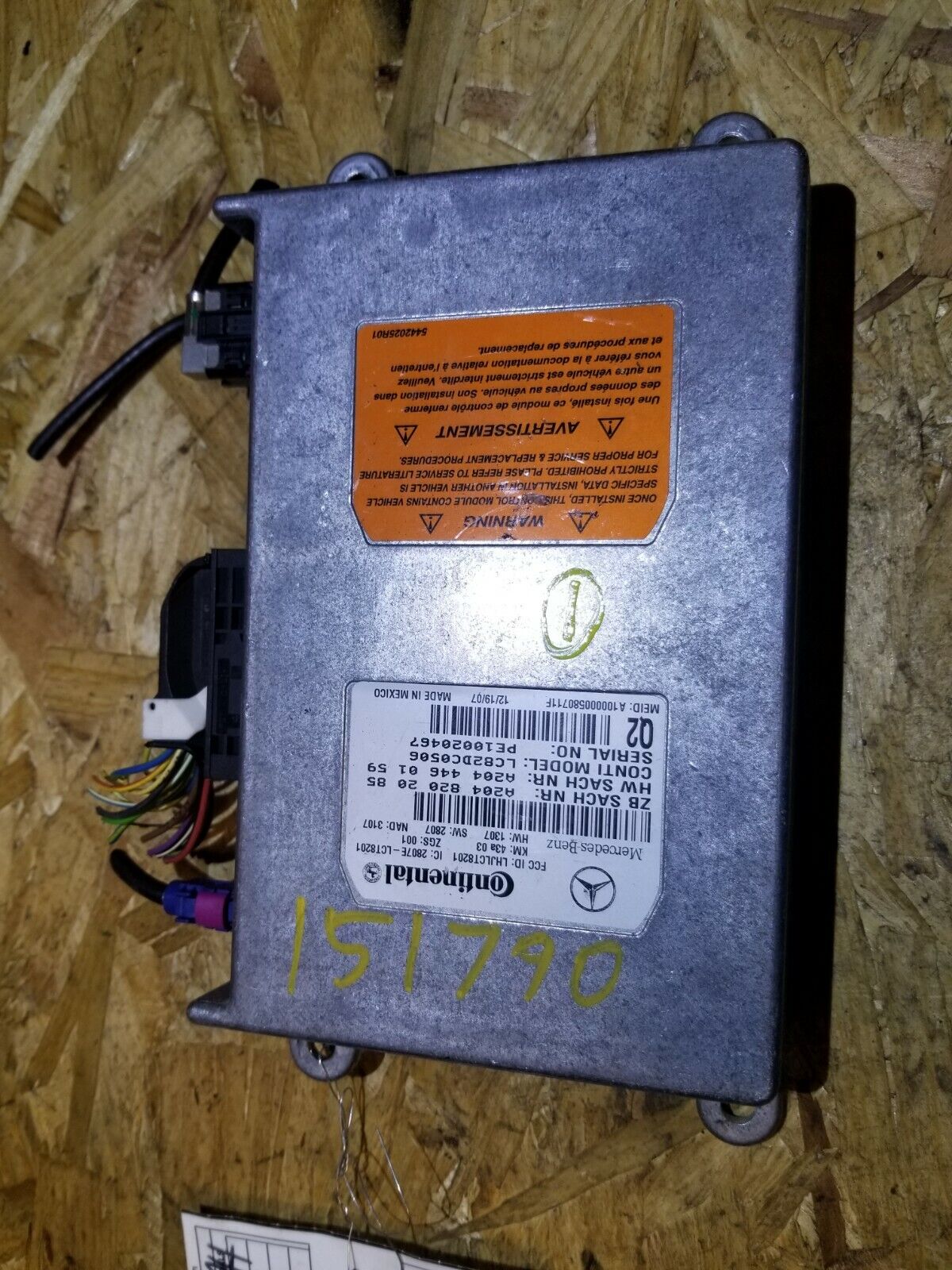 08 2008 Mercedes-benz Gl320 Communication Control Module A2048202085 OEM