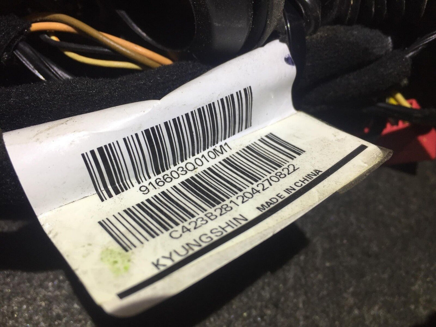 11 12 13 14 Hyundai Sonata Rear Right Pass Door Wire Wiring Harness OEM