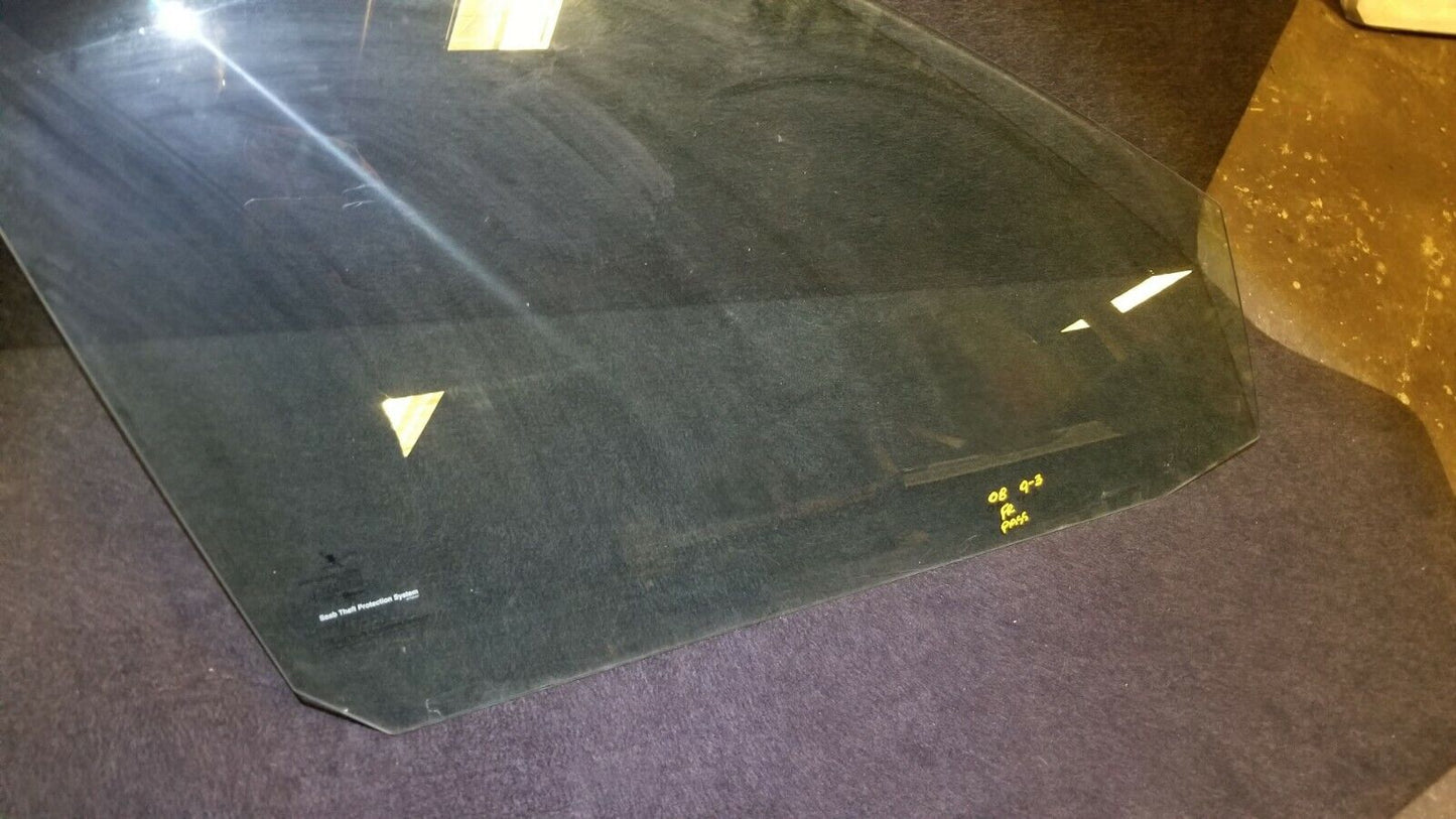08 09 10 11 Saab 93 9-3 Sedan Front Right Pass Door Window Glass OEM