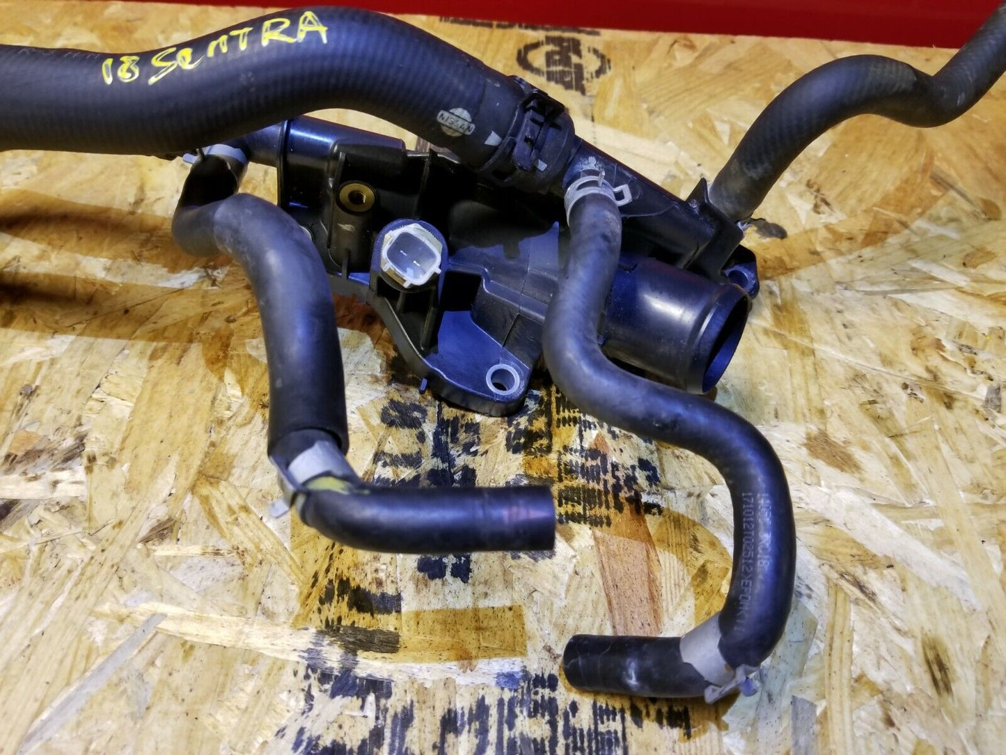 16 17 18 Nissan Sentra 1.8l Thrmostat Housing Outlet OEM 8k Miles