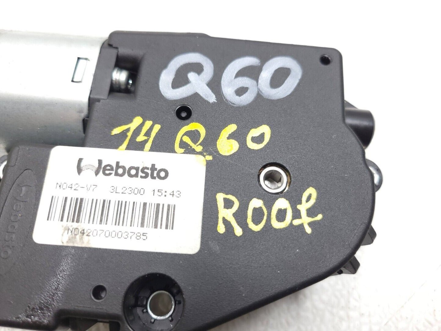 2014 2015 Infiniti Q60 Coupe Sunroof Motor OEM