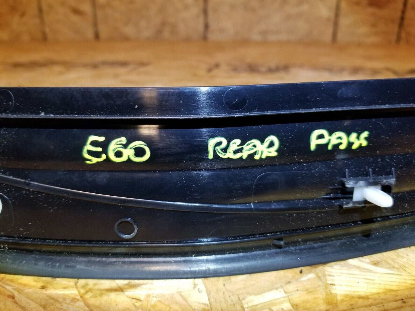 04 05 06 07 BMW 530xi E60 Rear Door Sill Scuff Plate Cover Passenger Side Rh OEM