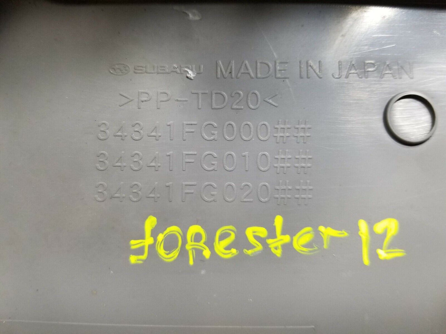 11 12 13 Subaru Forester Steering Column Trim Cover Upper & Lower  OEM 33k