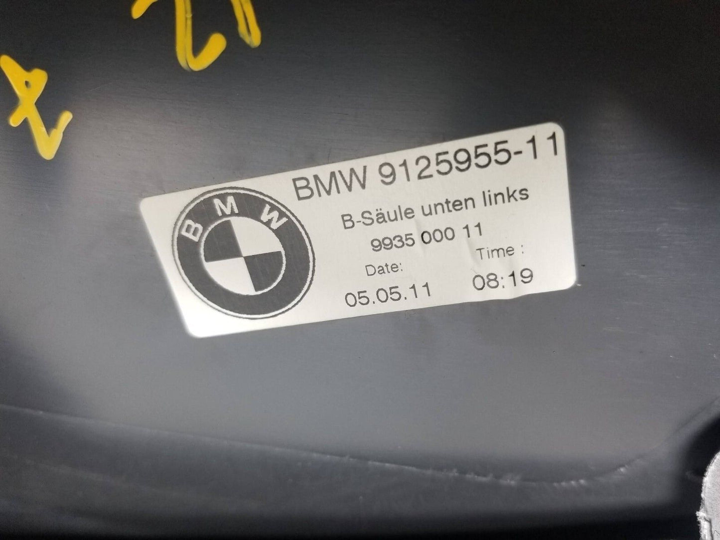 09 10 11 12 BMW 750li Left Driver Lower B Pillar Trim Cover OEM