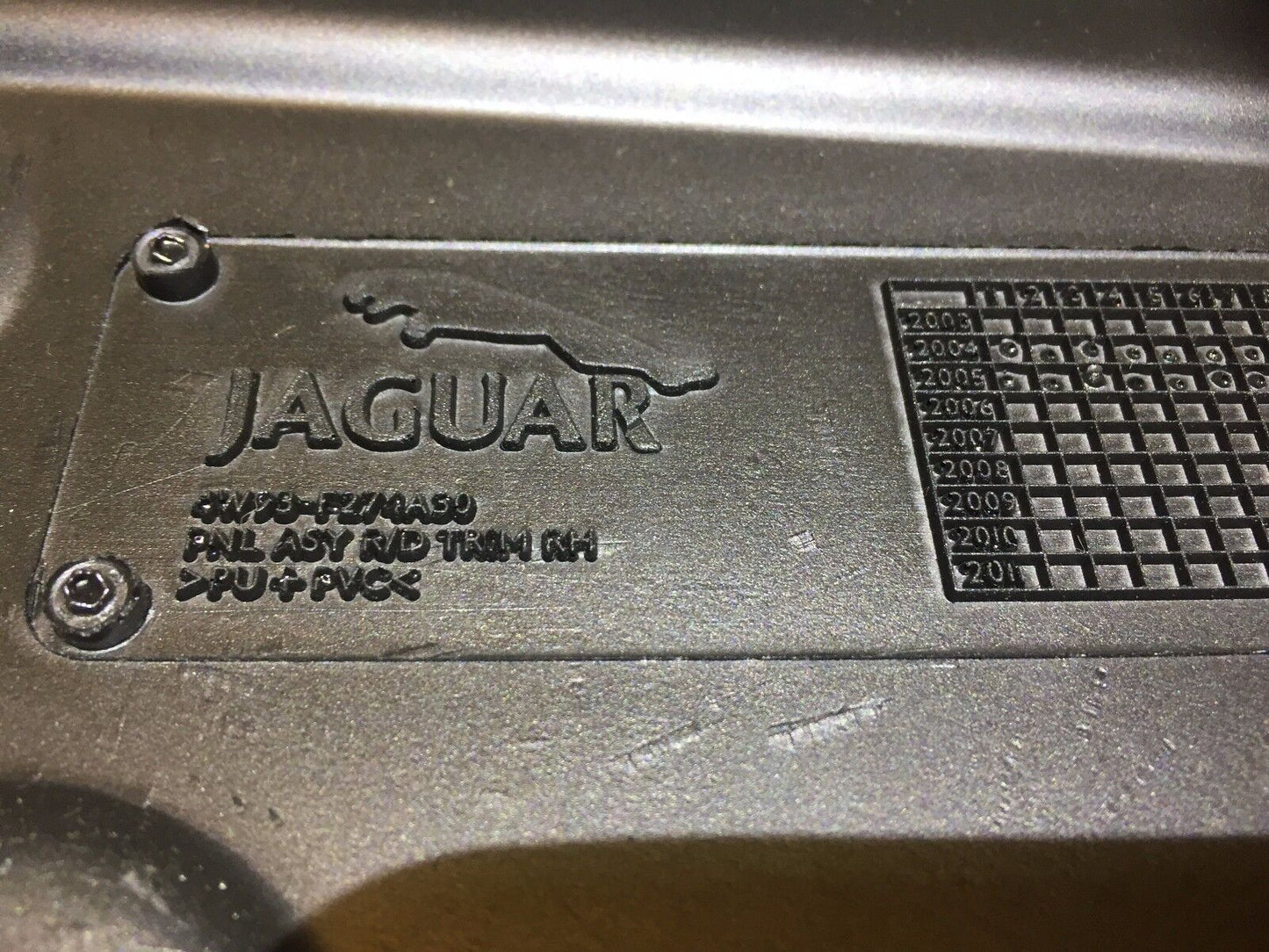 04 05 06 07 08 09 Jaguar Xj8 Rear Door Trim Panel Passenger Right Side OEM