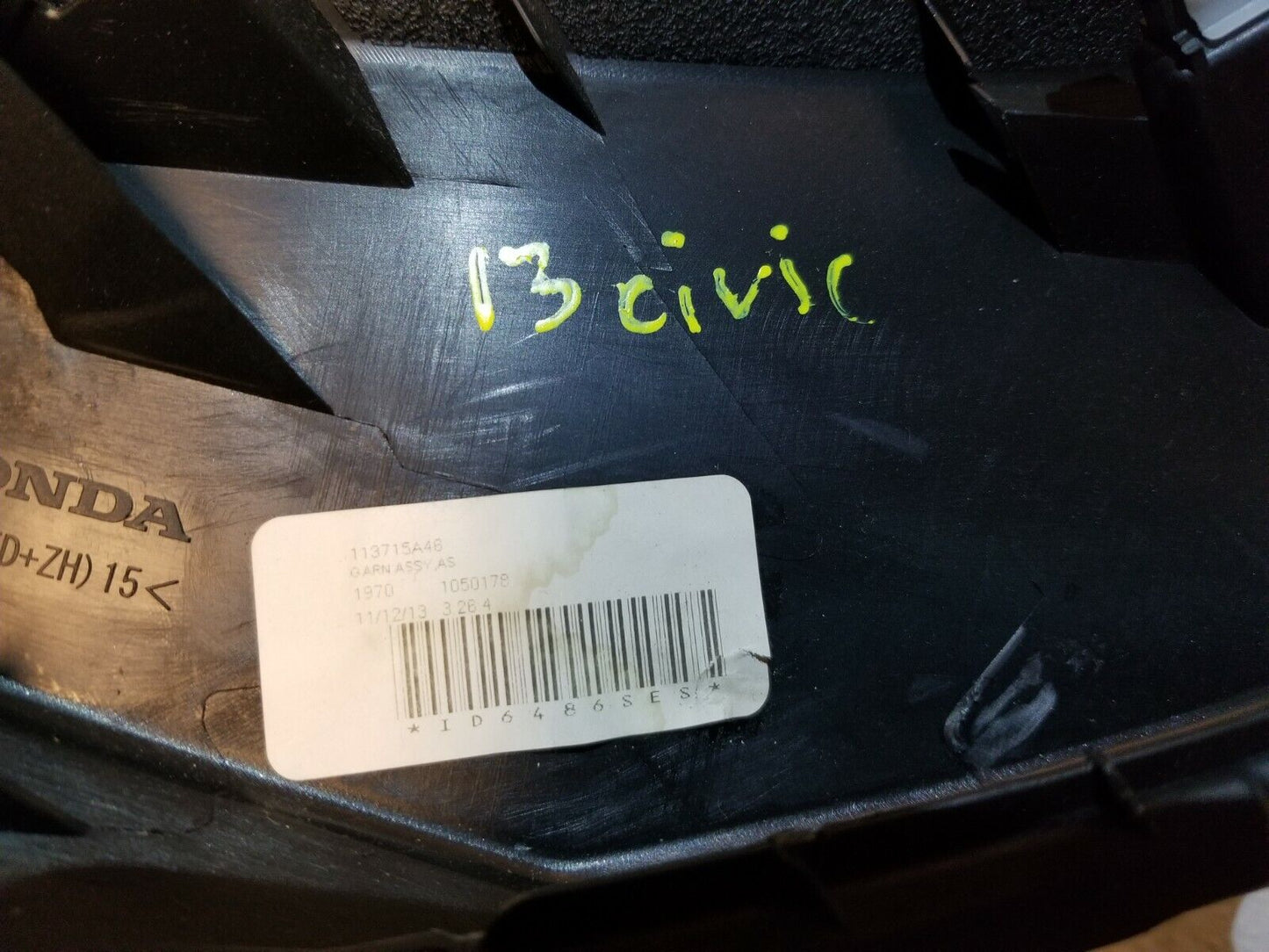 13 14 15 Honda Civic Sdn Dash Left Driver Trim Panel Cover OEM 89k