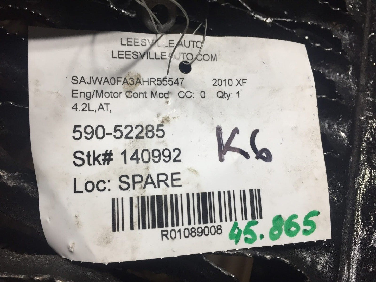 2010 2011 2012 Jaguar XF 4.2l RWD Engine Control Module Ecu Ecm OEM 45k
