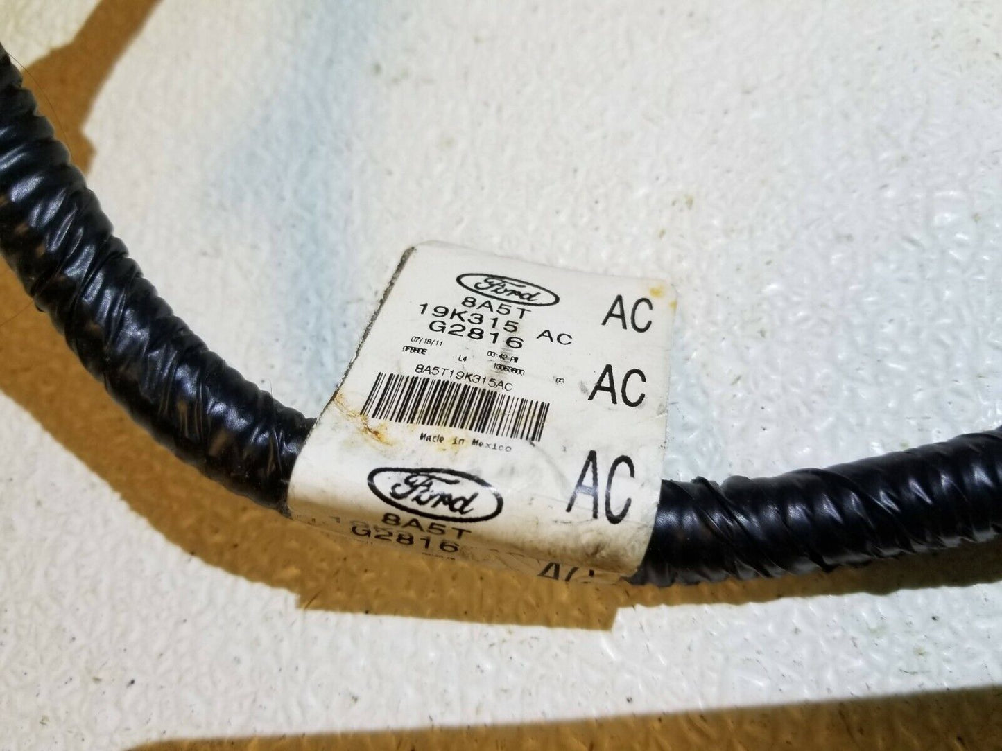 09 10 11 12 Lincoln MKS Rear Seat Wire Harness OEM
