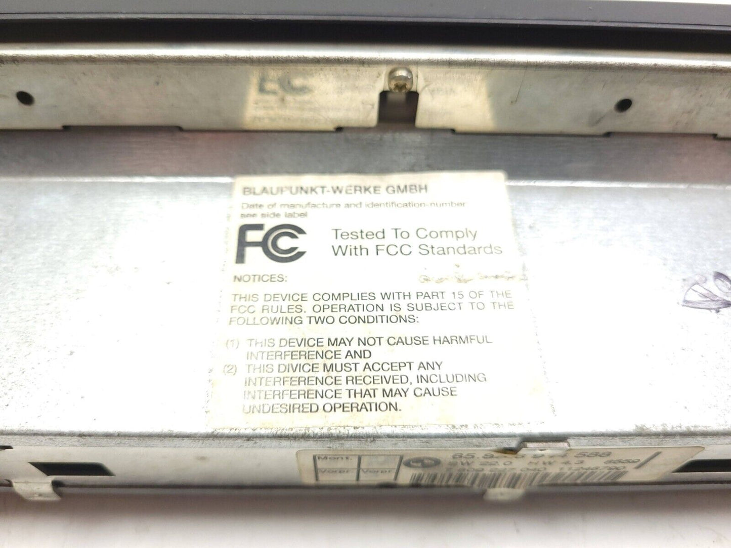 01-03 BMW 5-series 530i E39radio Stereo Face Plate 65.80-6914588 OEM