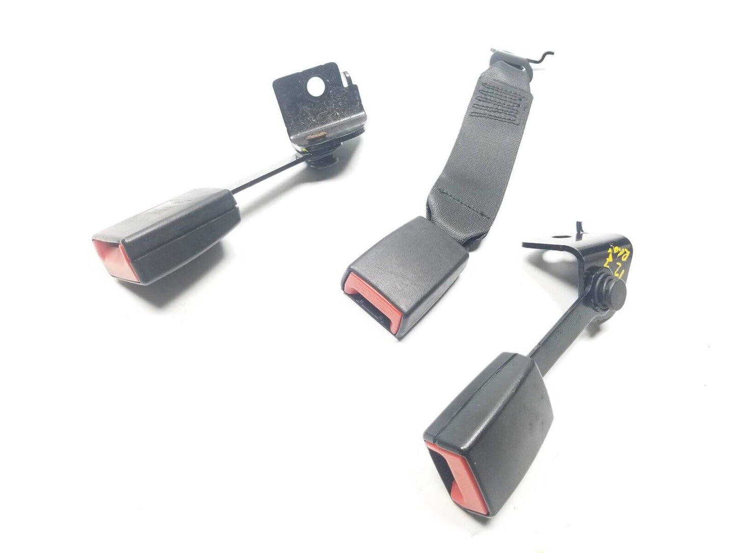 09 10 11 12 BMW 750li F02 Rear Seat Belt Buckle 3pcs OEM