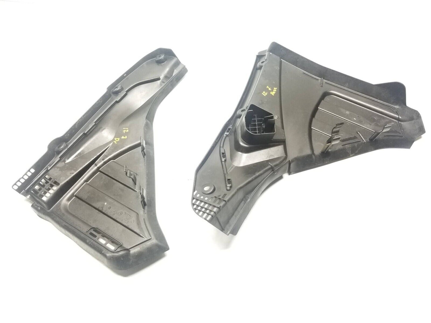 09 10 11 12 BMW 750li Front Windshield Cowl Corner Trim Left & Right Pair OEM
